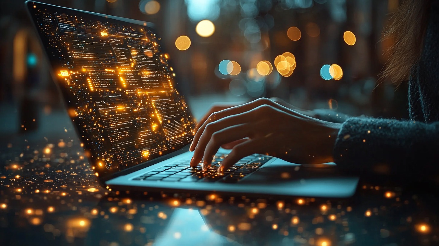 Person using an AI-powered resume tool